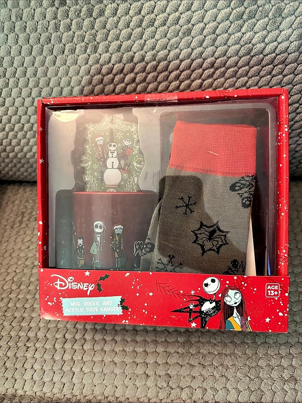 Disney The Nightmare Before Christmas Stocking Set Holiday Mug & Stocking Set